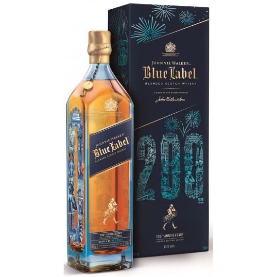 Whisky Johnnie Walker Blue Label 200 anos 750ml